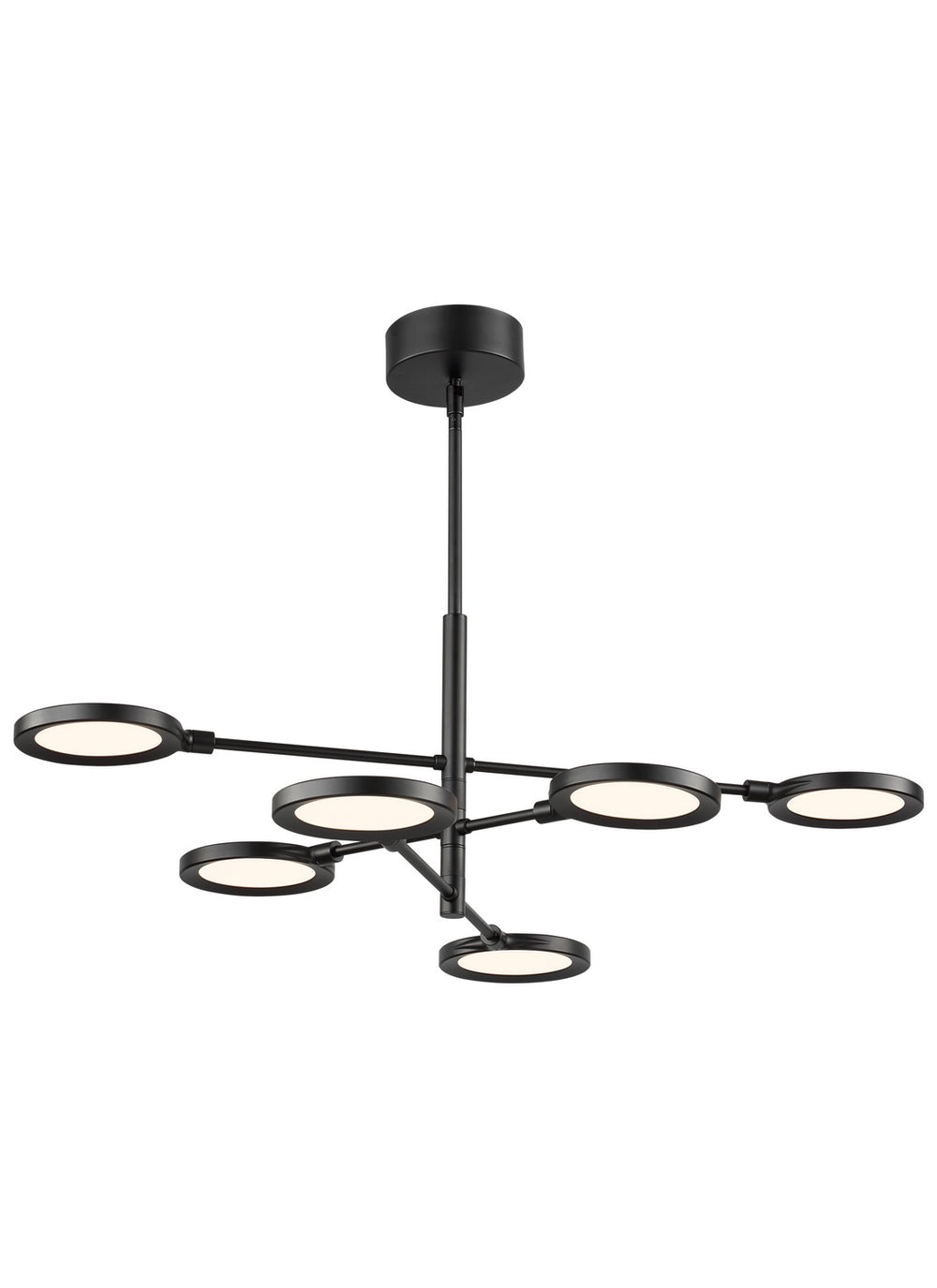 Visual Comfort Modern - LED Chandelier - Spectica - Matte Black- Union Lighting Luminaires Decor