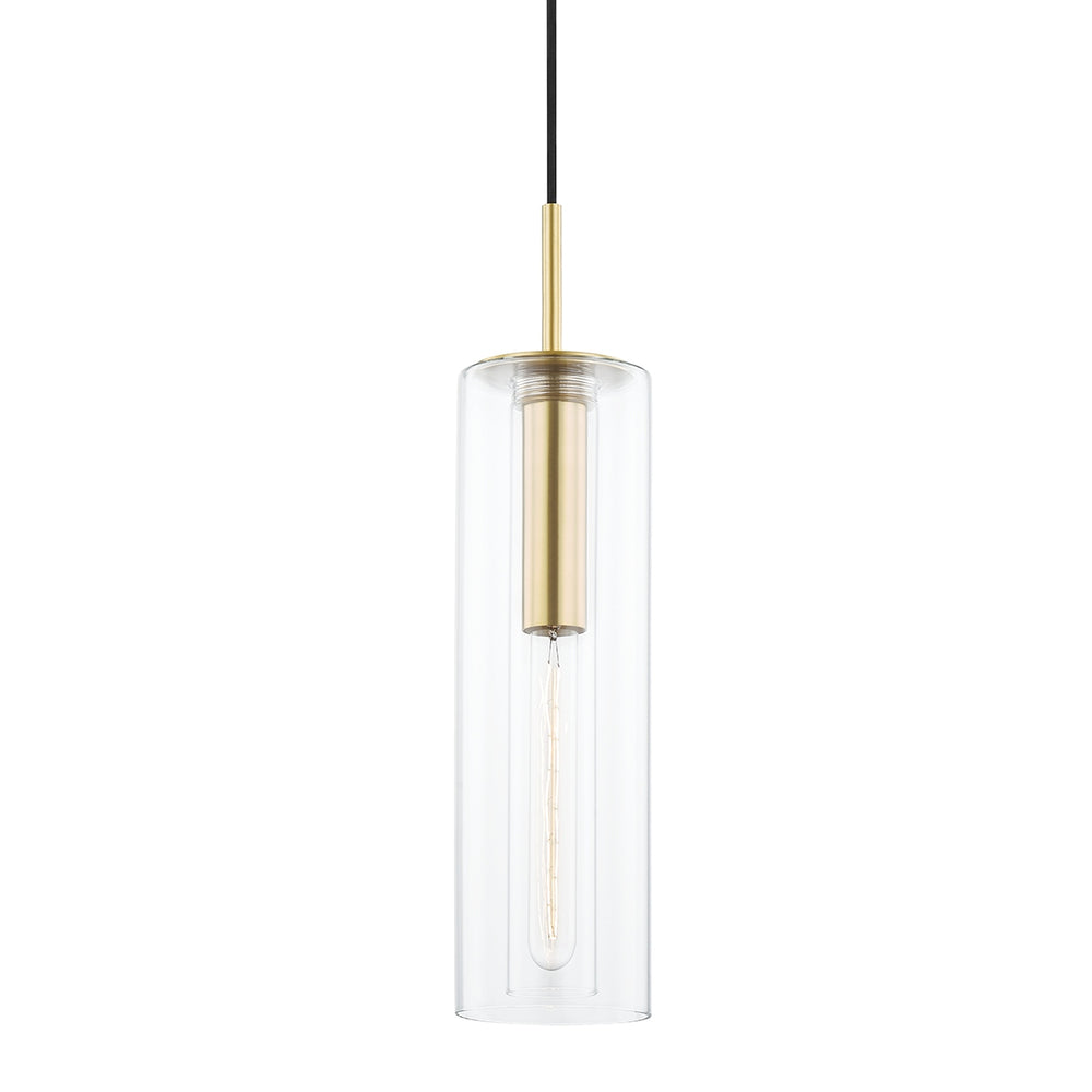 Mitzi Canada - One Light Pendant - Belinda - Aged Brass- Union Lighting Luminaires Decor