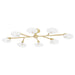 Mitzi Canada - Eight Light Semi Flush Mount - Giselle - Aged Brass- Union Lighting Luminaires Decor