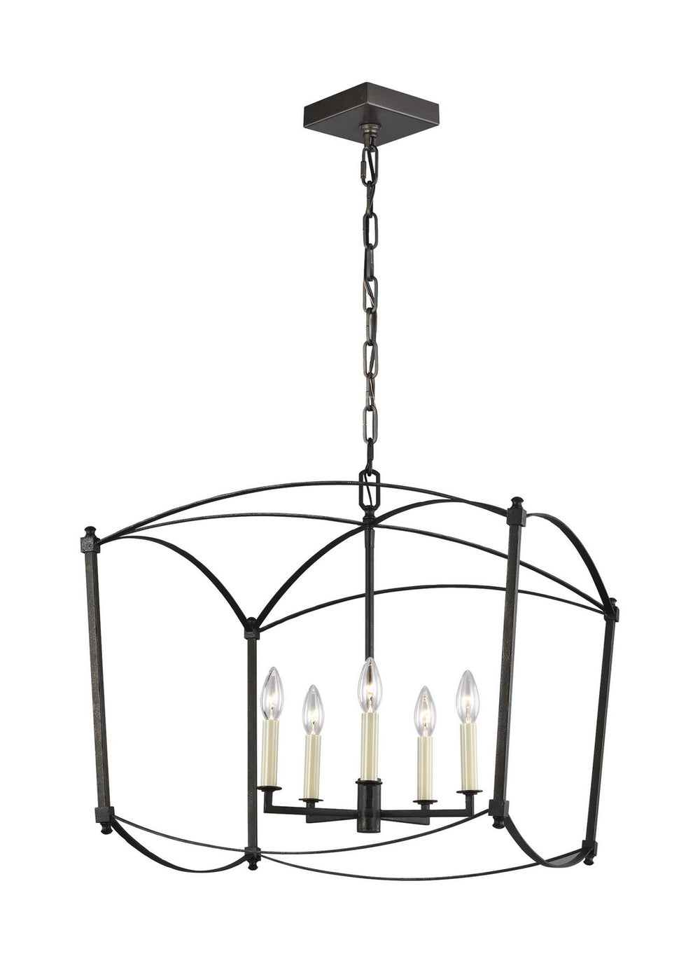 Visual Comfort Studio Canada - Five Light Lantern - Thayer - Smith Steel- Union Lighting Luminaires Decor