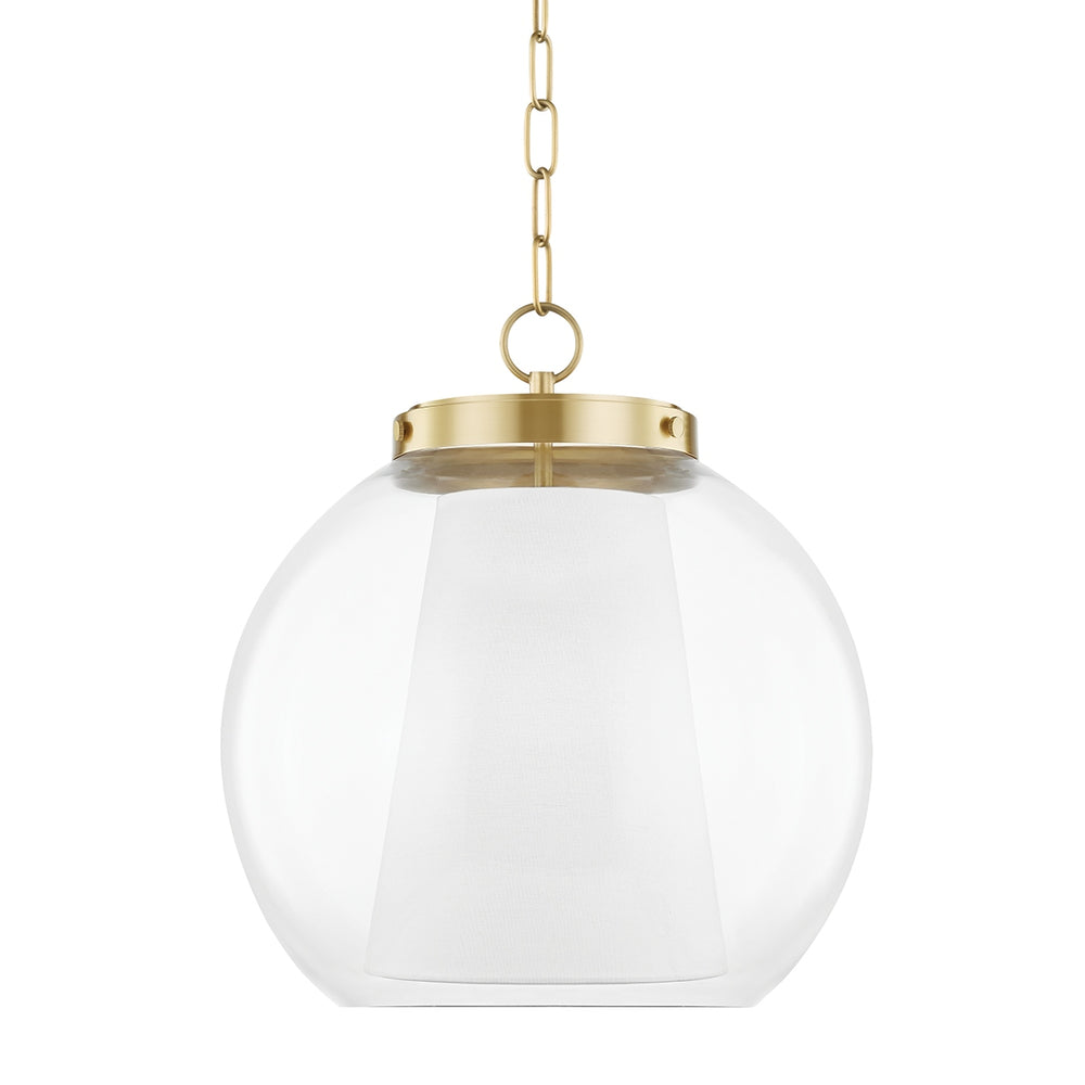 Mitzi Canada - One Light Pendant - Sasha - Aged Brass- Union Lighting Luminaires Decor