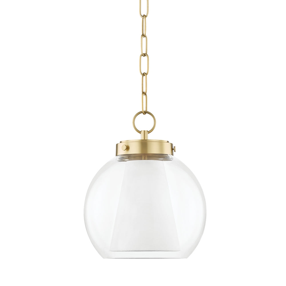 Mitzi Canada - One Light Pendant - Sasha - Aged Brass- Union Lighting Luminaires Decor