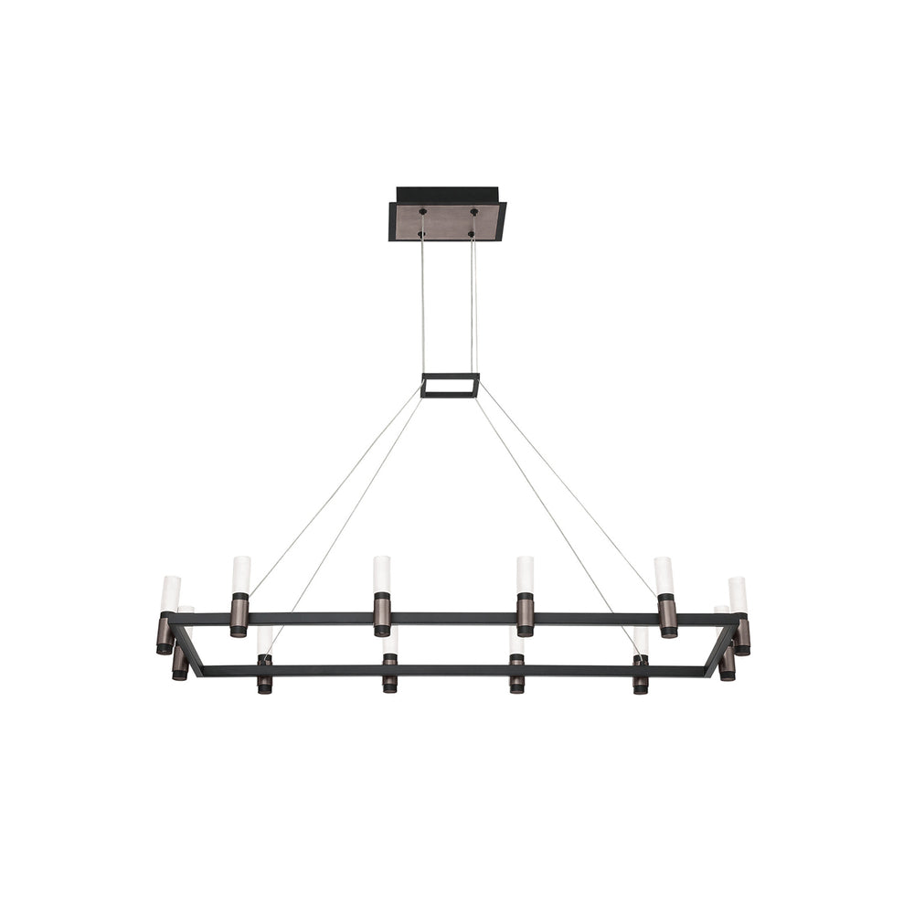 Eurofase Canada - LED Chandelier - Altamont - Satin Nickel/Black- Union Lighting Luminaires Decor