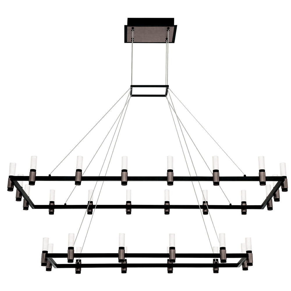 Eurofase Canada - LED Chandelier - Altamont - Satin Nickel/Black- Union Lighting Luminaires Decor