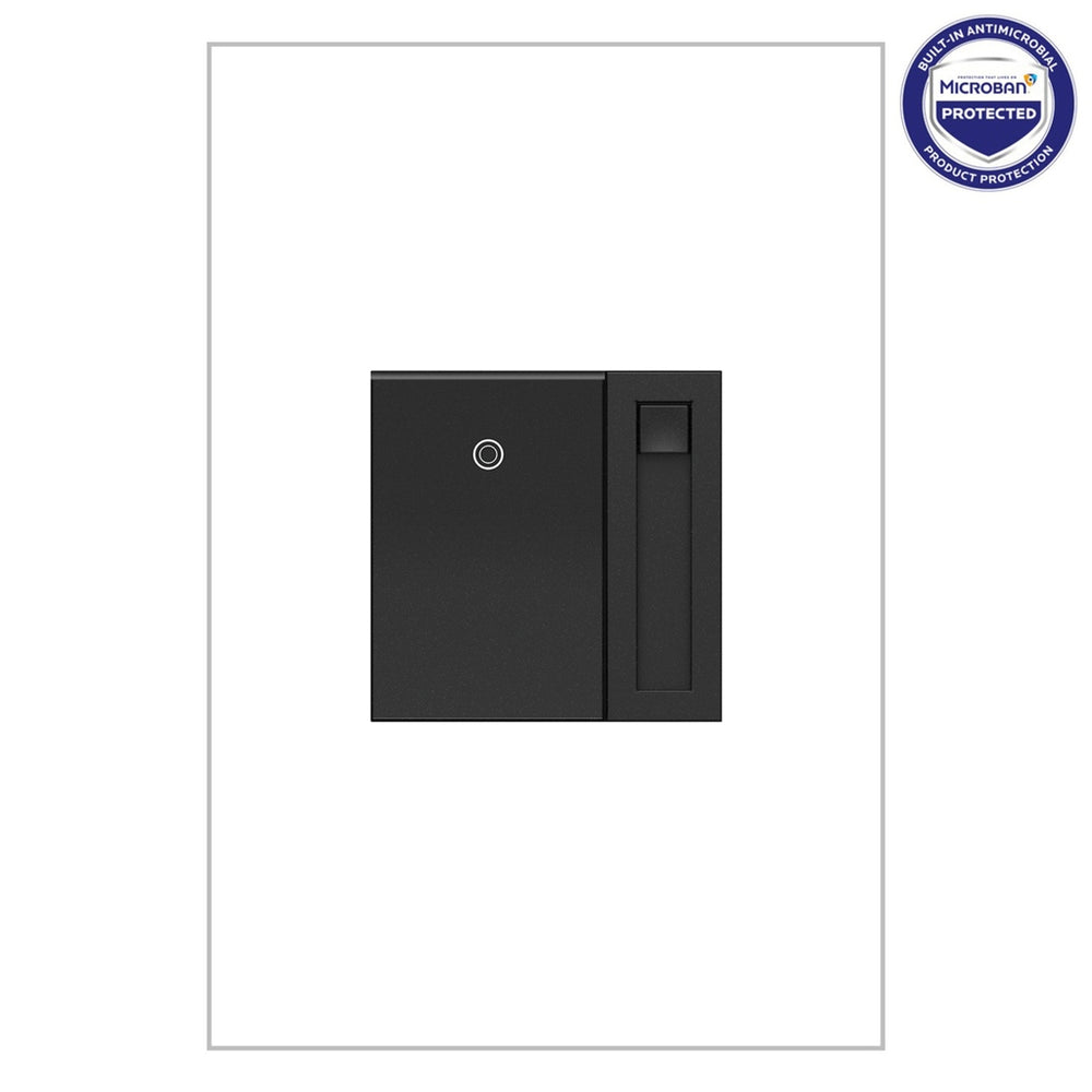 Legrand Canada - 0-10V Paddle Dimmer with Microban - Adorne - Graphite- Union Lighting Luminaires Decor