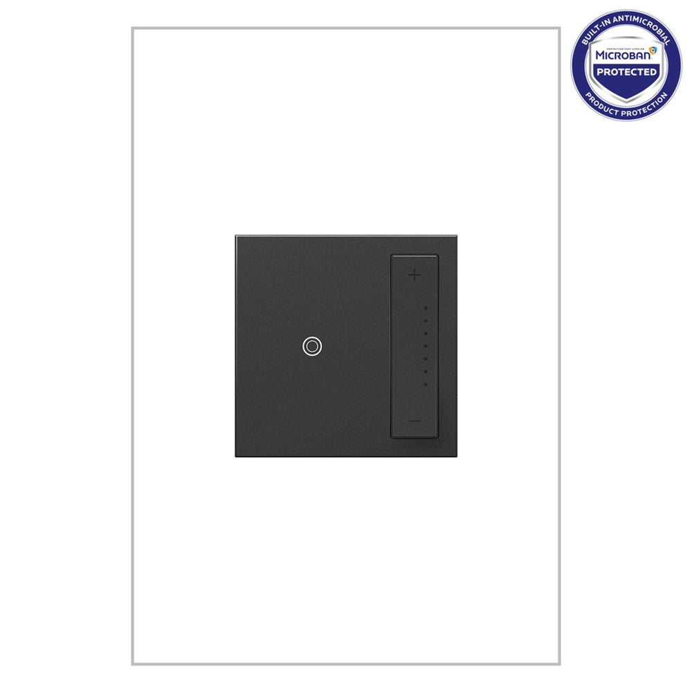 Legrand Canada - 0-10V sofTap Dimmer with Microban - Adorne - Graphite- Union Lighting Luminaires Decor