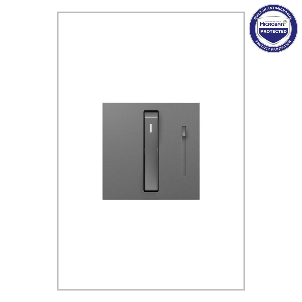 Legrand Canada - Whisper Tru-Universal Dimmer with Microban - Adorne - Magnesium- Union Lighting Luminaires Decor