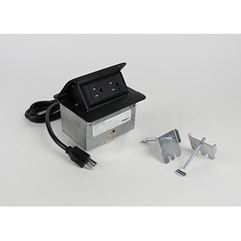 Legrand Canada - Single Flip Up Unit - Wiremold - Black- Union Lighting Luminaires Decor