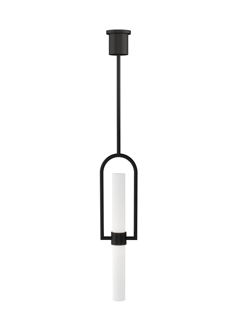 Visual Comfort Modern - LED Pendant - Calumn - Nightshade Black- Union Lighting Luminaires Decor