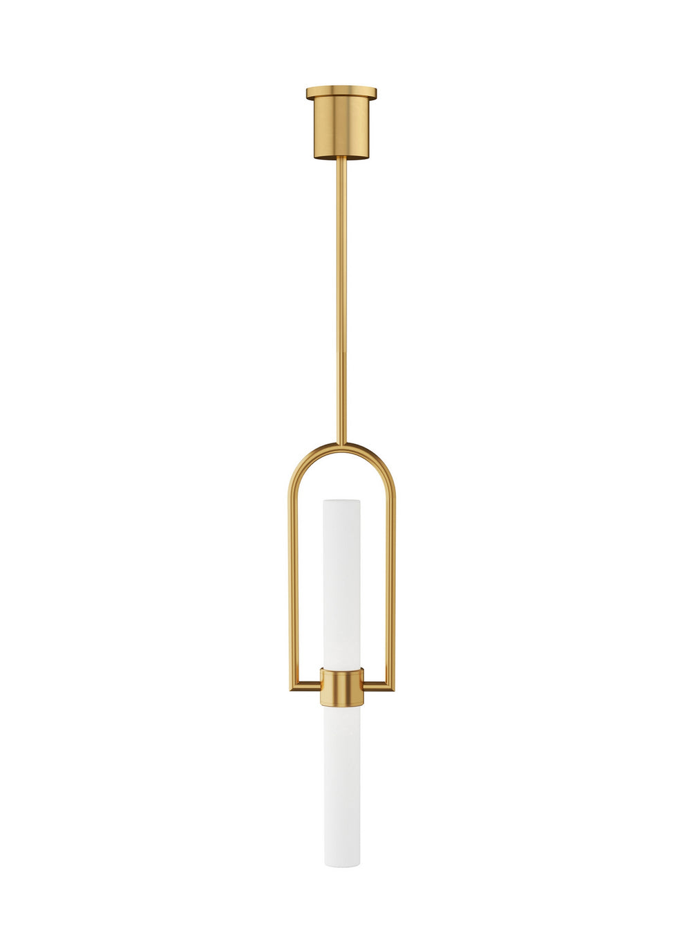 Visual Comfort Modern - LED Pendant - Calumn - Natural Brass- Union Lighting Luminaires Decor