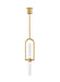 Visual Comfort Modern - LED Pendant - Calumn - Natural Brass- Union Lighting Luminaires Decor
