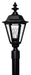 Hinkley Canada - LED Post Top or Pier Mount Lantern - Manor House - Black- Union Lighting Luminaires Decor
