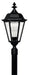 Hinkley Canada - LED Post Top or Pier Mount Lantern - Manor House - Black- Union Lighting Luminaires Decor