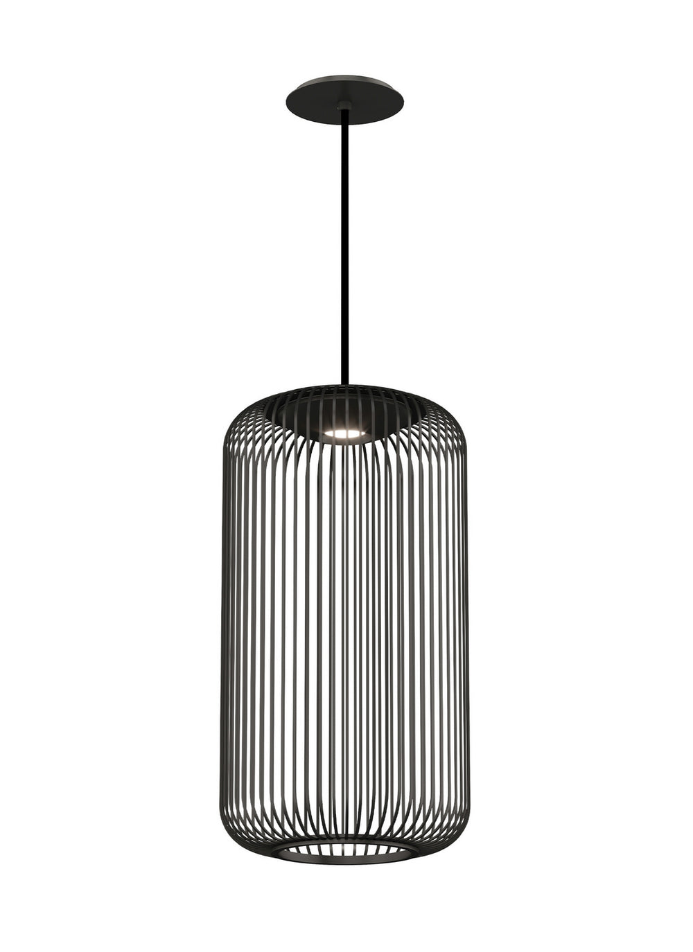 Visual Comfort Modern - LED Pendant - Kai - Nightshade Black- Union Lighting Luminaires Decor