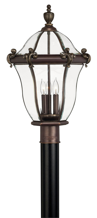 Hinkley Canada - LED Post Top or Pier Mount Lantern - San Clemente - Copper Bronze- Union Lighting Luminaires Decor