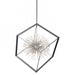 Artcraft Canada - 12 Light Chandelier - Sunburst - Matte Black & Chrome- Union Lighting Luminaires Decor
