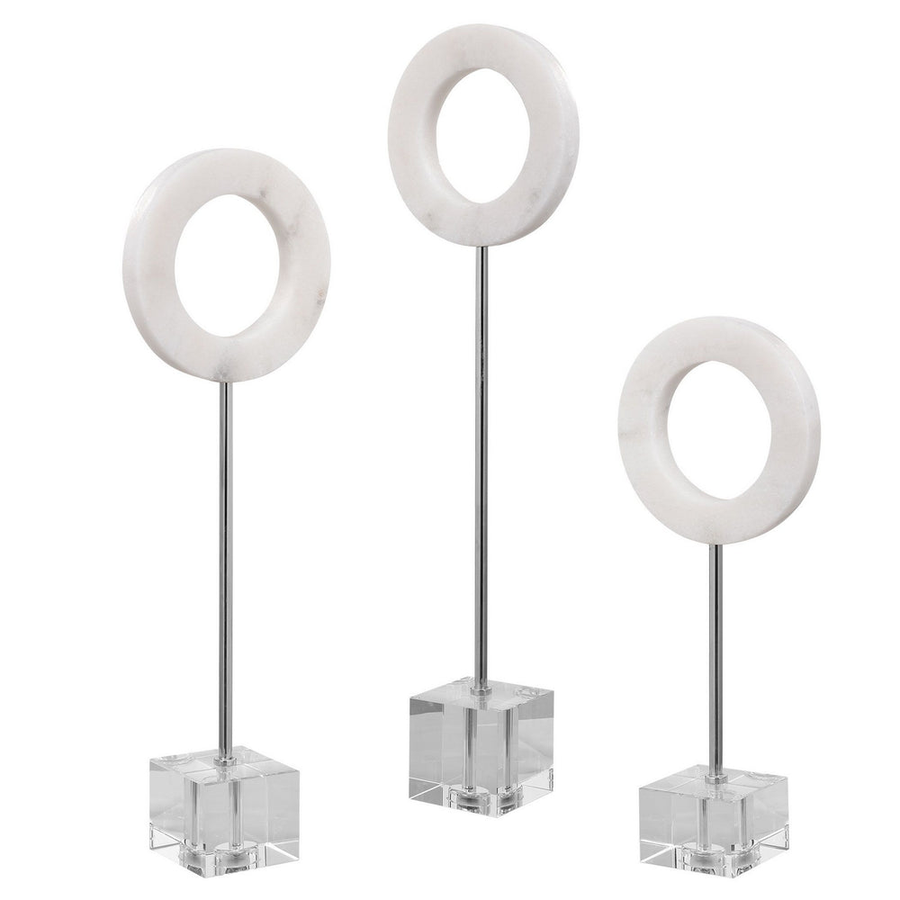 Uttermost - Rings, S/3 - Coin Toss - Polished Chrome- Union Lighting Luminaires Decor