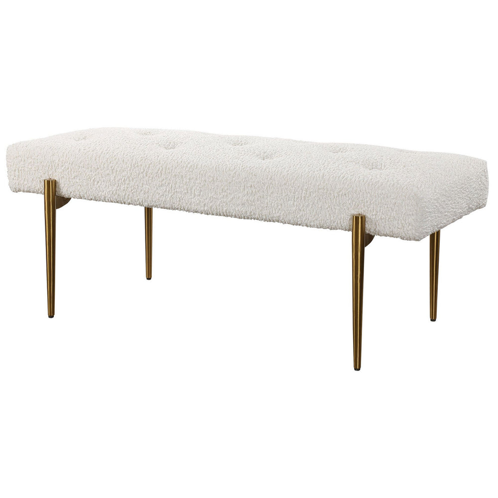 Uttermost - Bench - Olivier - White- Union Lighting Luminaires Decor