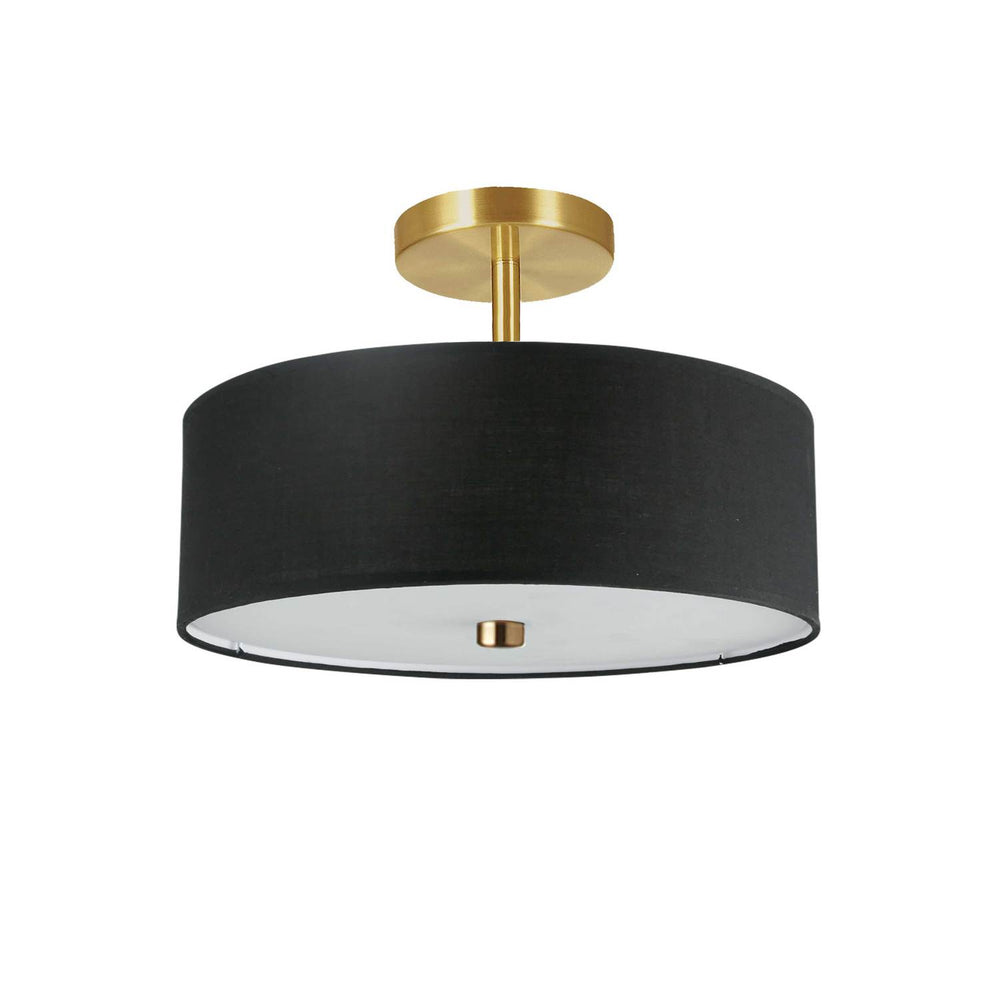 Dainolite Canada - Three Light Semi-Flush Mount - Everly - Black- Union Lighting Luminaires Decor