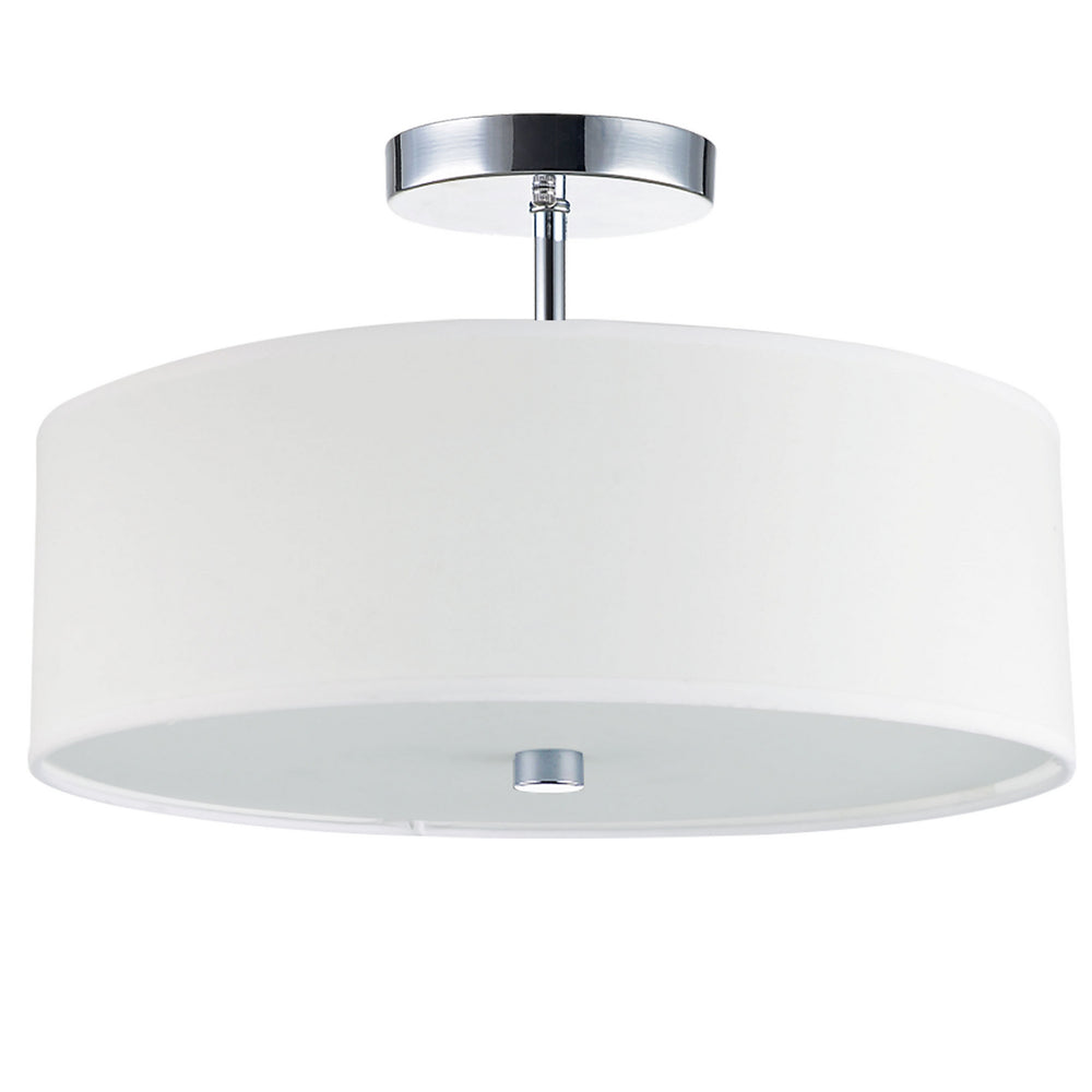 Dainolite Canada - Three Light Semi-Flush Mount - Everly - White- Union Lighting Luminaires Decor