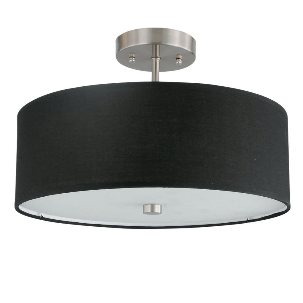 Dainolite Canada - Three Light Semi-Flush Mount - Everly - Black- Union Lighting Luminaires Decor