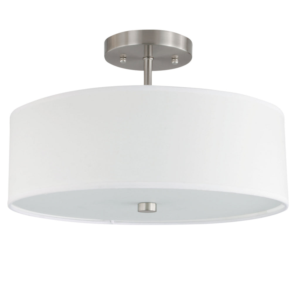 Dainolite Canada - Three Light Semi-Flush Mount - Everly - White- Union Lighting Luminaires Decor
