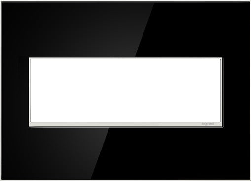 Legrand Canada - Three-Gang Screwless Wall Plate - Adorne - Mirror Black- Union Lighting Luminaires Decor