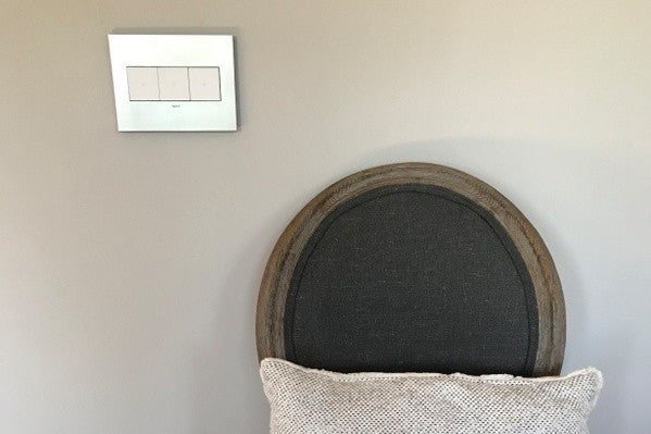 Legrand Canada - Three-Gang Screwless Wall Plate - Adorne - Brushed Stainless- Union Lighting Luminaires Decor