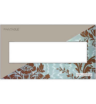 Legrand Canada - Four-Gang Screwless Wall Plate Trim - Adorne - White- Union Lighting Luminaires Decor