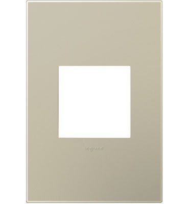 Legrand Canada - One-Gang Screwless Wall Plate with Microban - Adorne - Titanium- Union Lighting Luminaires Decor