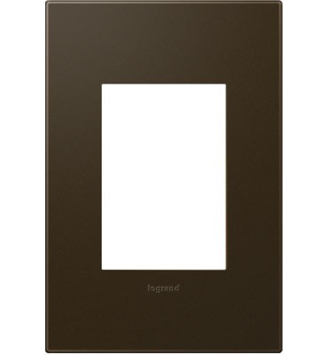 Legrand Canada - One-Gang-Plus Screwless Wall Plate - Adorne - Bronze- Union Lighting Luminaires Decor