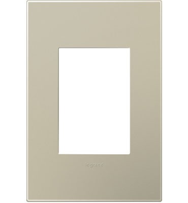 Legrand Canada - One-Gang-Plus Screwless Wall Plate - Adorne - Titanium- Union Lighting Luminaires Decor