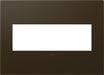 Legrand Canada - Three-Gang Screwless Wall Plate - Adorne - Bronze- Union Lighting Luminaires Decor
