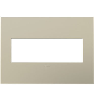Legrand Canada - Three-Gang Screwless Wall Plate - Adorne - Titanium- Union Lighting Luminaires Decor