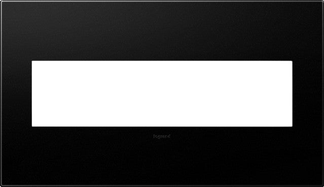 Legrand Canada - Four-Gang Screwless Wall Plate with Microban - Adorne - Grahite- Union Lighting Luminaires Decor