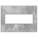 Legrand Canada - Three-Gang Screwless Wall Plate - Adorne - Spiraled Stainless- Union Lighting Luminaires Decor