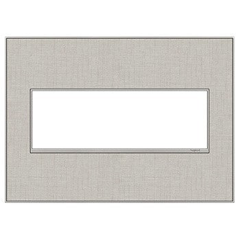 Legrand Canada - Three-Gang Screwless Wall Plate - Adorne - True Linen- Union Lighting Luminaires Decor