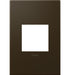 Legrand Canada - One-Gang Screwless Wall Plate with Microban - Adorne - Bronze- Union Lighting Luminaires Decor