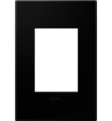 Legrand Canada - One-Gang-Plus Screwless Wall Plate - Adorne - Black Ink- Union Lighting Luminaires Decor