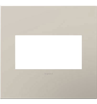 Legrand Canada - Two-Gang Screwless Wall Plate - Adorne - Greige- Union Lighting Luminaires Decor