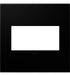 Legrand Canada - Two-Gang Screwless Wall Plate - Adorne - Black Ink- Union Lighting Luminaires Decor