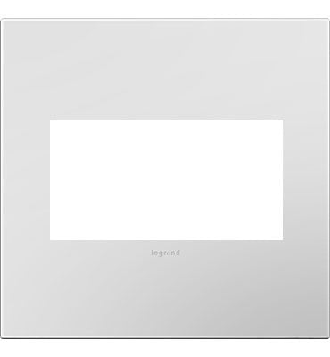 Legrand Canada - Two-Gang Screwless Wall Plate with Microban - Adorne - Powder White- Union Lighting Luminaires Decor