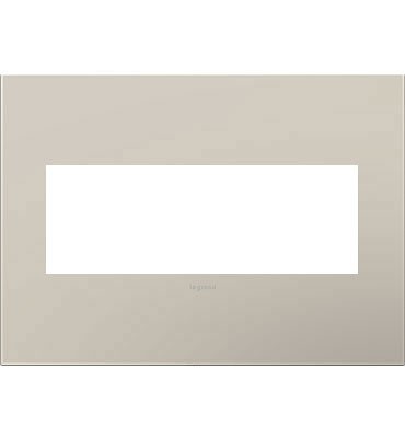 Legrand Canada - Three-Gang Screwless Wall Plate - Adorne - Greige- Union Lighting Luminaires Decor