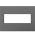 Legrand Canada - Three-Gang Screwless Wall Plate with Microban - Adorne - Magnesium- Union Lighting Luminaires Decor