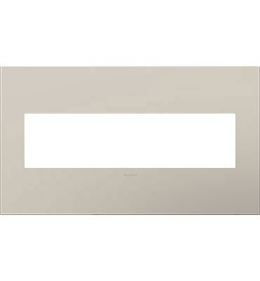 Legrand Canada - Four-Gang Screwless Wall Plate - Adorne - Greige- Union Lighting Luminaires Decor