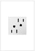 Legrand Canada - Tamper-Resistant Outlet - Adorne - White- Union Lighting Luminaires Decor