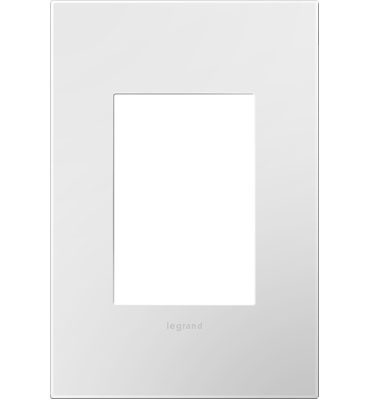Legrand Canada - One-Gang-Plus Screwless Wall Plate with Microban - Adorne - Gloss White- Union Lighting Luminaires Decor