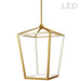 Dainolite Canada - LED Pendant - Cage - Aged Brass- Union Lighting Luminaires Decor