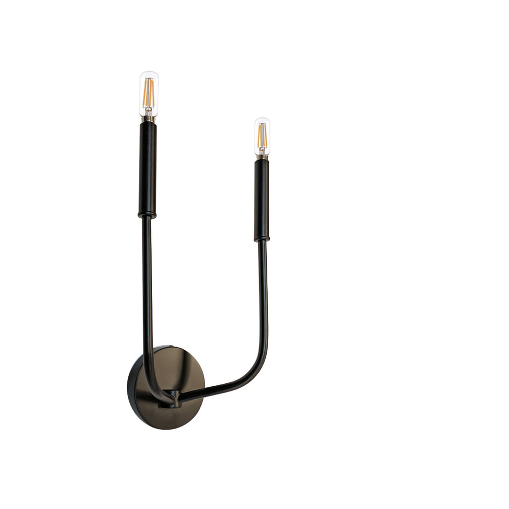Dainolite Canada - Two Light Wall Sconce - Eleanor - Black- Union Lighting Luminaires Decor