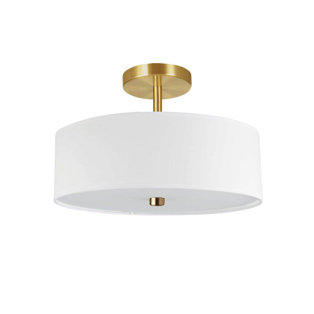 Dainolite Canada - Three Light Semi-Flush Mount - Everly - White- Union Lighting Luminaires Decor